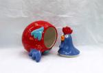 Customized Ceramic Coffee Jar , Rooster Design Easter Dolomite Cookie Jar