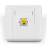 Indoor / Outdoor Fiber Optic Plate Wall Mounted Type Compact Size 4 Cores