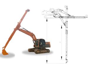 Wholesale Excavator Telescopic Arm Telescopic Boom With Standard Bucket For Digging from china suppliers