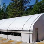 Single Span Tunnel Blackout System Hydroponic Light Deprivation Greenhouse