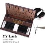 Premade Easy Faning Volume Lashes 8-15mm Naturally Soft Dense Fake Eyelashes 12