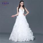 New model simple elegant handmade beaded off shoulder dress sale ball gown