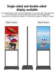 43 Inch Super Thin Hollow Bottom 700 Nits Brightness Wifi Digital Signage