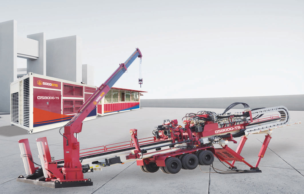GS8000-TS horizontal directional drilling machine, 800ton horizontal directional drilling machine, 800ton hdd machine, 800ton hdd rig, goodeng hdd