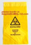 Shield Autoclavable Biohazard Bags , Biohazard Waste Bags With Pocket Medical