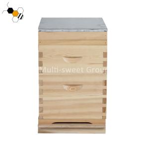Wholesale Bee Hive Equipment 20mm Pine Unassembled Bee Hive 2 Layers from china suppliers
