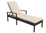 Outdoor Rattan Adjustable Back Poolside Sun Lounger