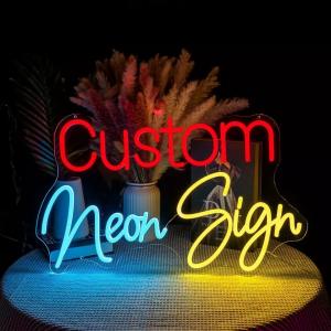 China 100lm Neon Acrylic Sign LED Decorative Lights 12V 3d Neon Letters on sale