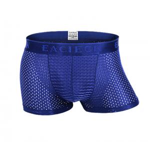 China 3xl Classic Mens Boxer Shorts Plus Size Mid Waisted Ultra Thin Ice Fiber Mesh Underwear Panties on sale