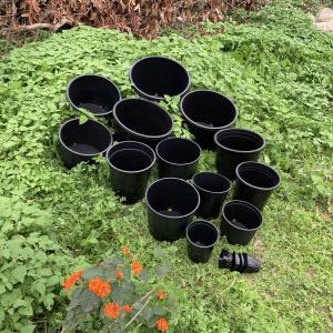 Wholesale Durable Hard Plastic 3 Gallon Black Flower Plant Pots Big Nursery Pots Of PP / HDPE from china suppliers