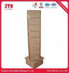 Customized Steel Q195 Shop Display Shelving With Lighting Special Shape