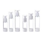 Airless Travel subpackage bottle for cosmetic liquid and gel