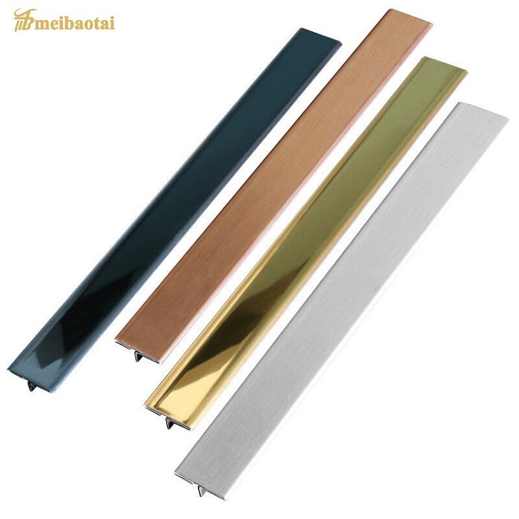 T-Shaped Stainless Steel Tile Trim For Corners In Southeast Asian Market