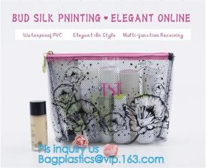 Wholesale pvc pouch clear vinyl pvc Zip lockkk bag, PVC zipper slider travel cosmetic bag, commodity package bag, matte frosted PVC s from china suppliers