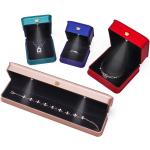 Customizable Glossy Plastic LED Lighted Up Jewelry Box With Golden Crown