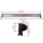 B5D 5D 300W 3W/PC 5D CREE LED LIGHT BAR SPOT BEAM.FLOOD BEAM
