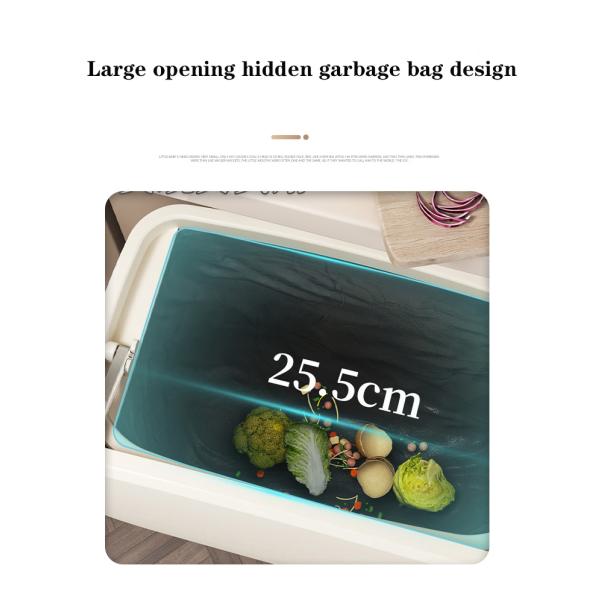 Load-Bearing Strong Hanging Household Trash Can Kitchen Preferred Non-Punching Bent Wall Hanging Trash Can