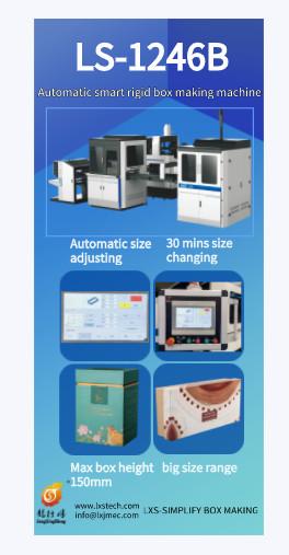 Automatic Intelligent Rigid Box Making Forming Machine For Cardboard Packaging