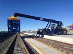 Sea Port Reach Stacker Forklift Hydraulic Lift With 15100mm Lift Height