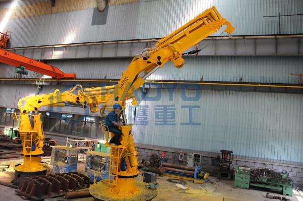 Offshore Hydraulic telescopic arm marine cranes for sale with BV CCS CE ABS