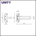 Stainless Steel Flush Bolt Door Accessories Different Length Option