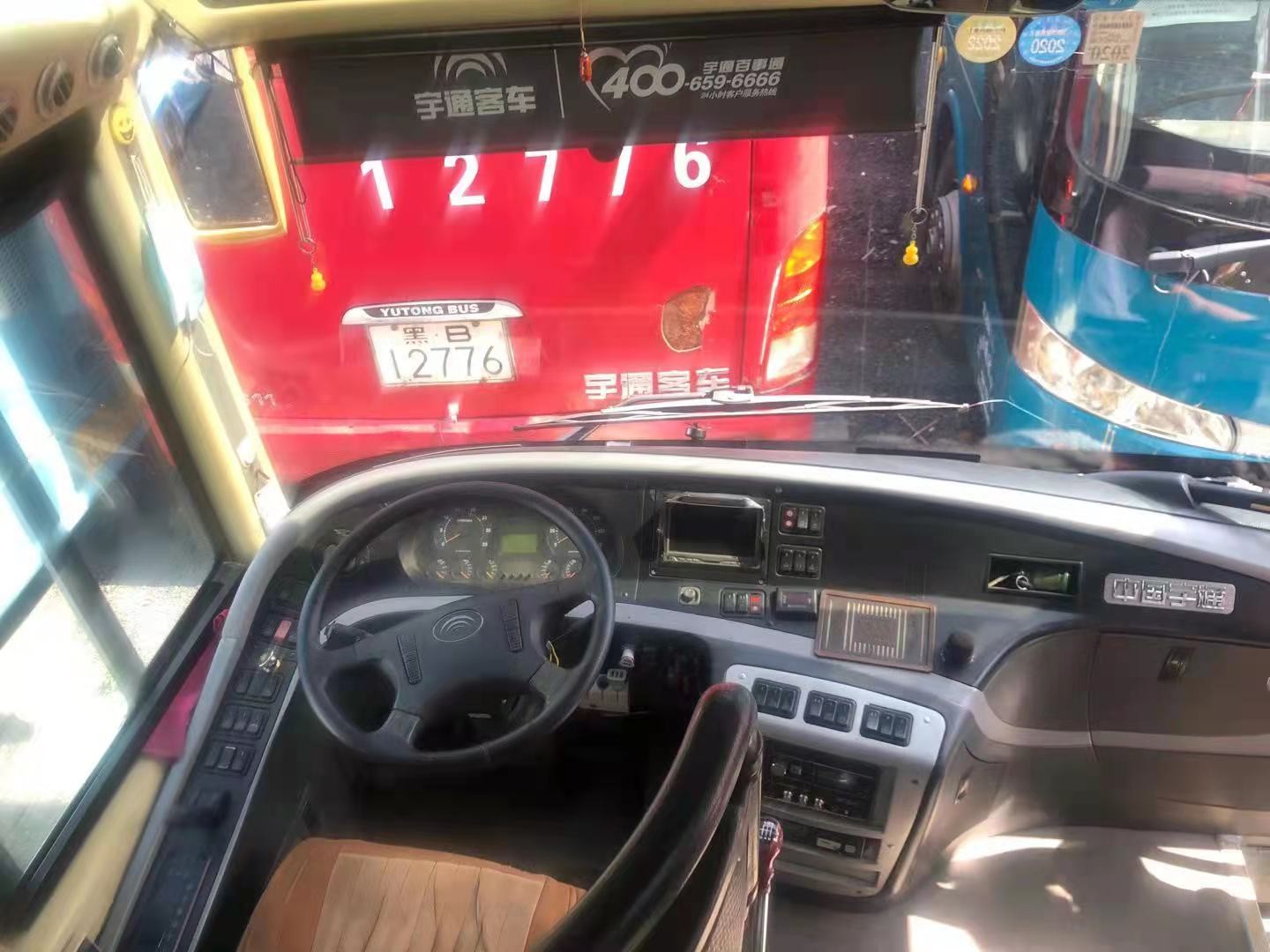 Bus Coach Used Yutong Vehicle 53 Seats LHD Diesel Engine ZK6127 With AC