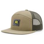 Plastic Back Closure Embroidery Baseball Caps 7 Panel Custom Trucker Caps