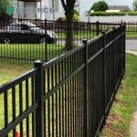 6ft Tall Wrought Steel Tubular Fence Durable Prefabricated ISO9001 Certified