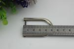 Custom made big zinc alloy 28 mm removable metal D ring buckle with polishing