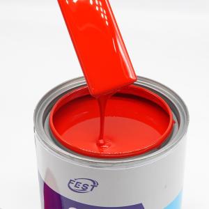 Wholesale High Quality 1K Solid Colors Paint Red Good Price Car Paint Metallic Paint for Car Car Refinish Paint from china suppliers