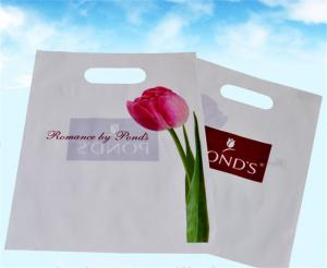 China Plastic Shopping Bags With Handles , Custom Plastic Merchandise Bags on sale