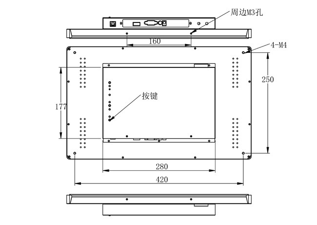 18.5-Inch Android Embedded Monitor For Wayfinding Displays, Fitness Consoles, Entertainment Systems, And Public Terminals