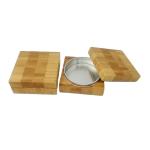 Eyeshadow Small Eye Makeup Box 5g Bamboo Cover SGS Aluminium 61MM