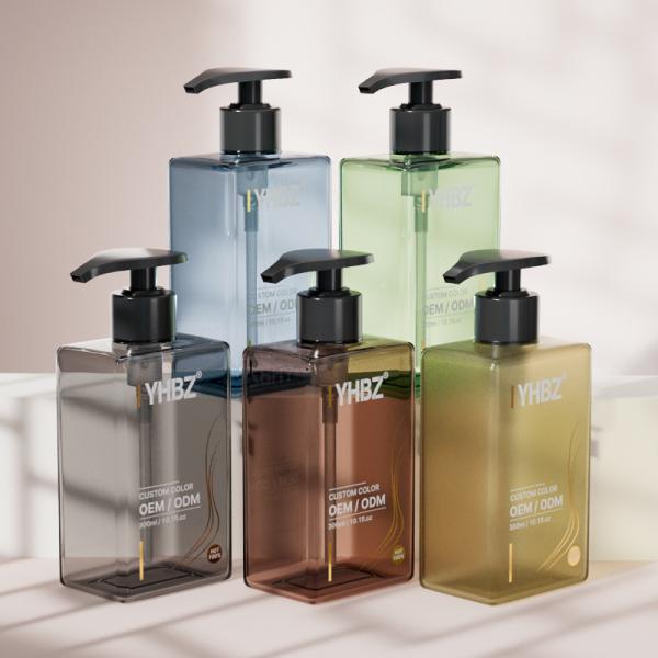 Quality Custom Plastic Lotion Bottle 300ml Hand Sanitizer Shampoo Pump Bottle for sale