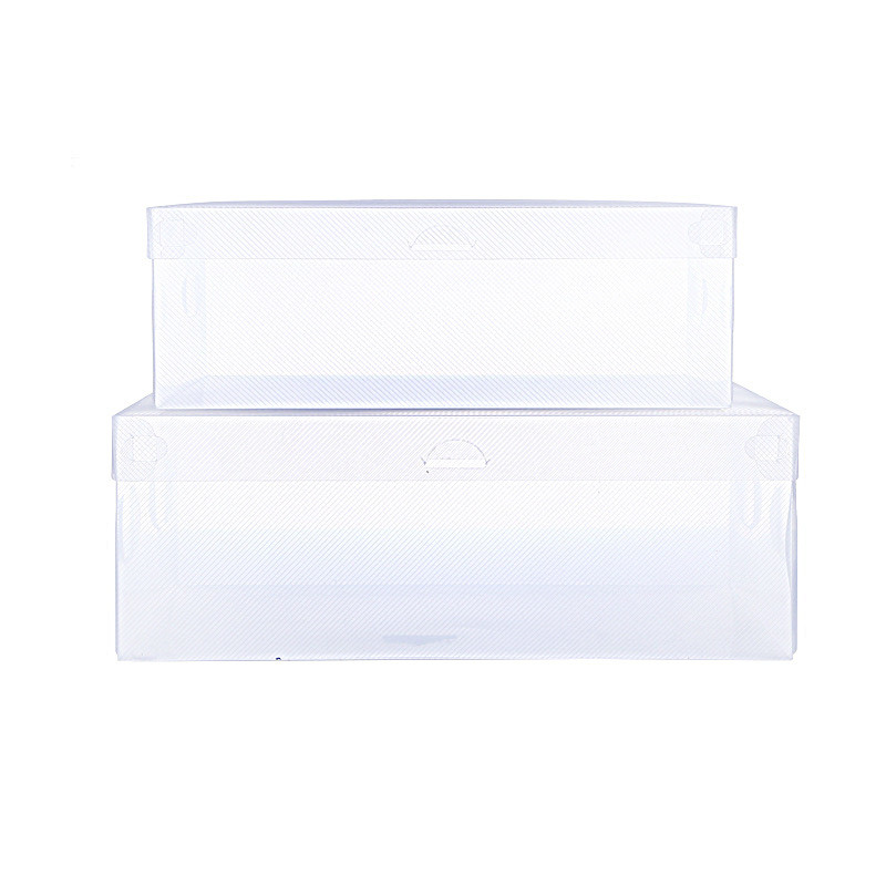 Wholesale Spot Goods Fold Plastic Transparent Eco-friendly Shoe Packaging Box