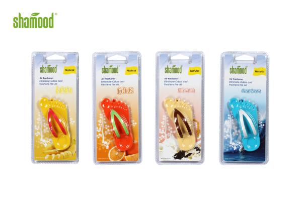 4 Simple Hanging Air Fresheners Double Blister Summer Slipper For Auto