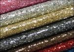 Pu Leather Vinyl Fabric Glitter Effect Wallpaper Grade 3 With 3D Chunky Glitter