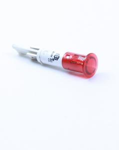 China Mini Pilot Lamp 10mm 12 Volt Indicator Light Red With Terminal on sale