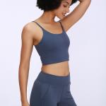 Spandex High Impact Sports Bra For Large Breasts Unshrinkable Velour Fabric