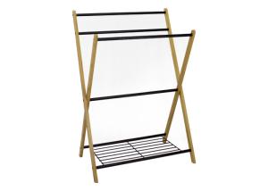Wholesale Knock Down 5KG Bamboo Towel Rack With Bottom Shelf from china suppliers