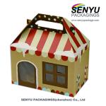 Candy Gable PVC Window Box Packaging With 4c Printing Christmas Holiday