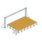 750kgs/M2 Outdoor Portable Stage Platform For DJ Concert