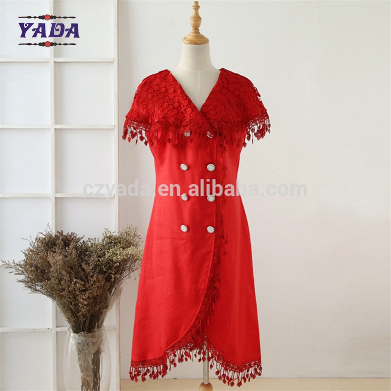 Casual dresses ladies fashion gown 2017 casual women woman party one piece dress pattern for sale
