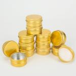 250g Metal Cosmetic Jar Black Silver Gold Round Aluminium Tins 8.8oz