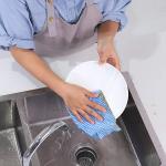 KILINE Spunlace Nonwoven Kitchen Wipes Disposable Multi Color Wavy Line