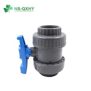 Wholesale Water Supply PVC Ball Valve Nominal Pressure Pn10 Double Union UPVC Plastic Durable from china suppliers