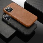 Sheep Grain Genuine Leather Phone Cover for iPhone 14 Pro Max 2022 Design Full