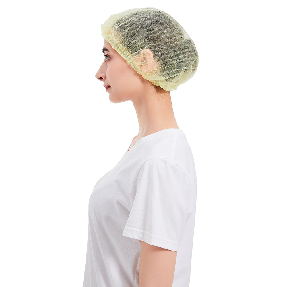 12gsm 10gsm Non Woven Surgical Cap 14gsm 16gsm Single Elastic Double Elastic