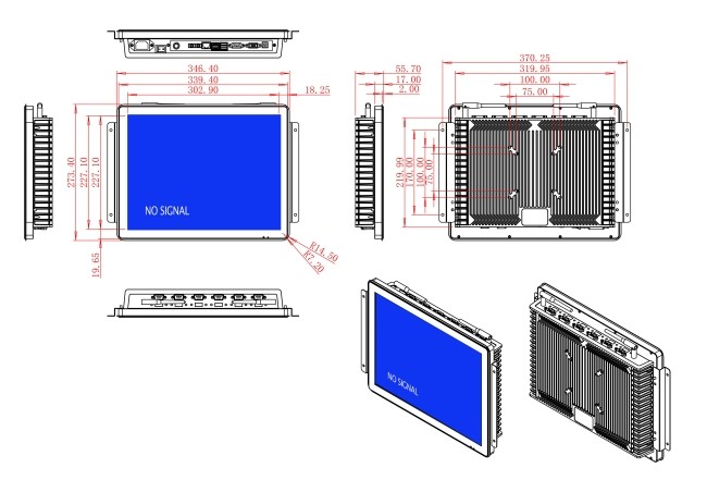 15-Inch Display for Industrial HMI Panels and Factory Dashboards