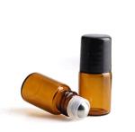 Glass Oil Bottles For Essential Oils,2ml(5/8Dram) Amber Glass Roller Bottles